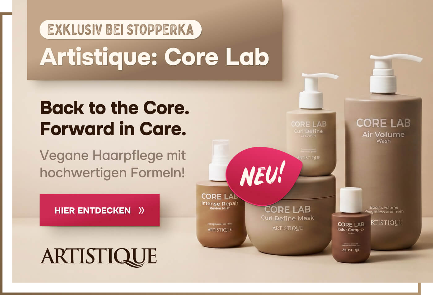 core-lab-mobil-banner-diverse-produkte-abbildung-inklusive-modelfoto-der-core-lab-marke
