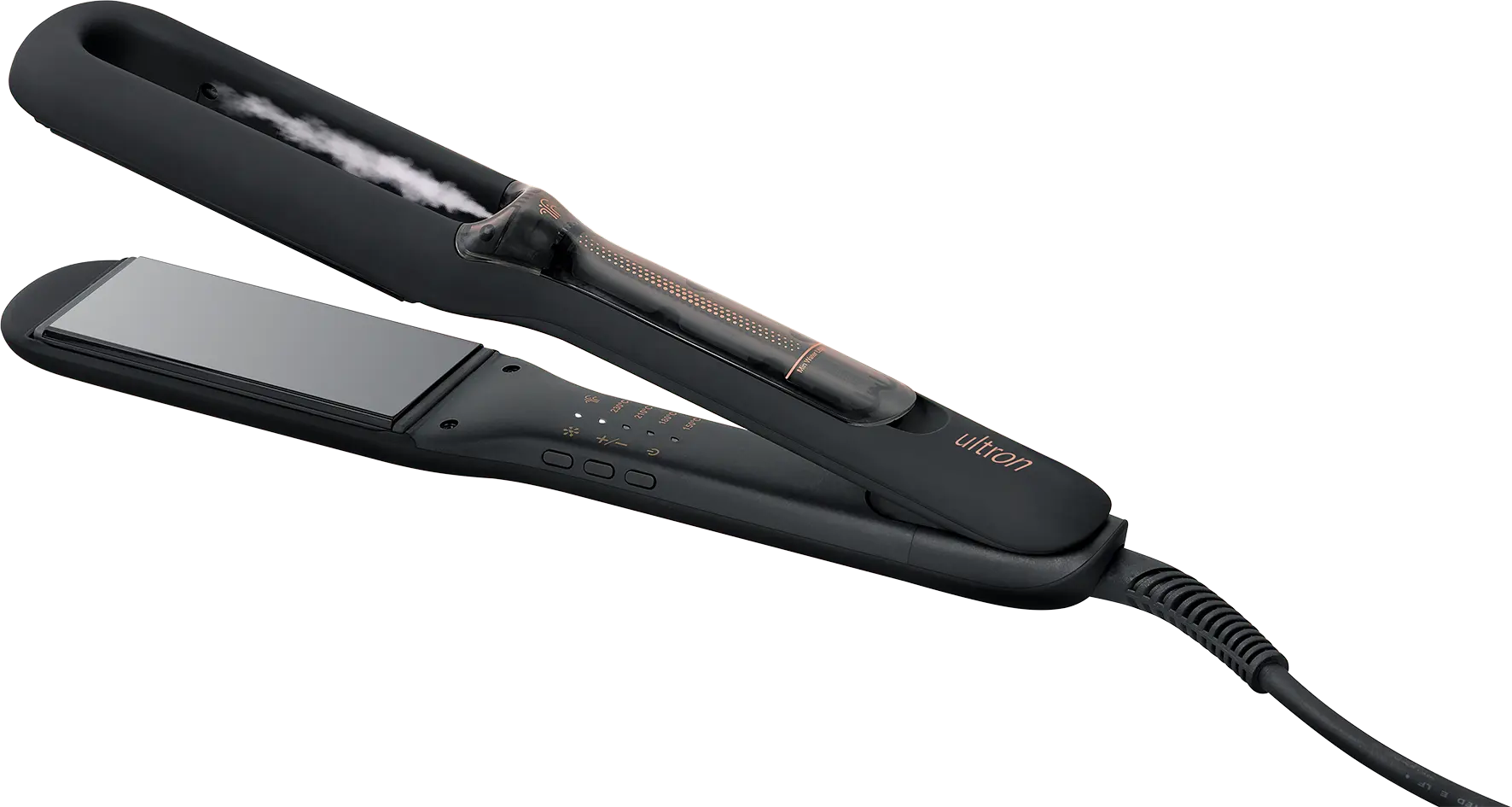 schwarzes-ultron-kabelloses-cordless-dampf-glaetteisen-mit-keramikplatten-und-kaltdampffunktion