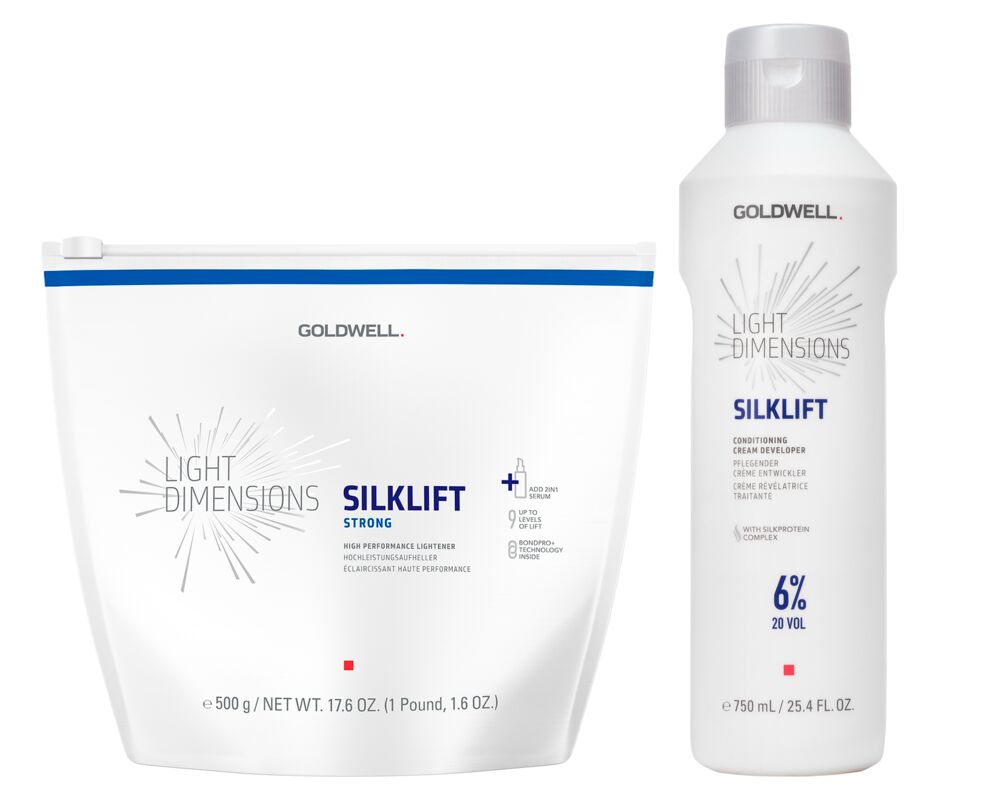 Goldwell Silklift Set - 3x Blondierung strong  500g plus 6% Developer 750ml