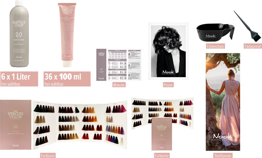Nook The Virgin Color Haarfarbe ohne Ammoniak: Sets
