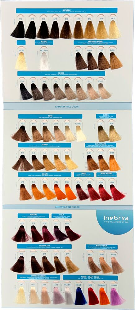 Inebrya Bionic Color Farbkarte