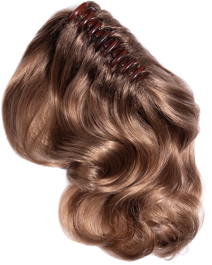 Doublehair Clip-in Haarteil Double Style Ponytail aus Kunsthaar (mit Spange)