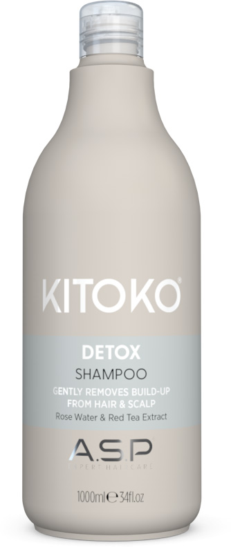 kitoko-detox-shampoo-1000ml-in-beiger-flasche-mit-gruenem-flabel-und-klarem-deckel-fuer-tiefenreinigung
