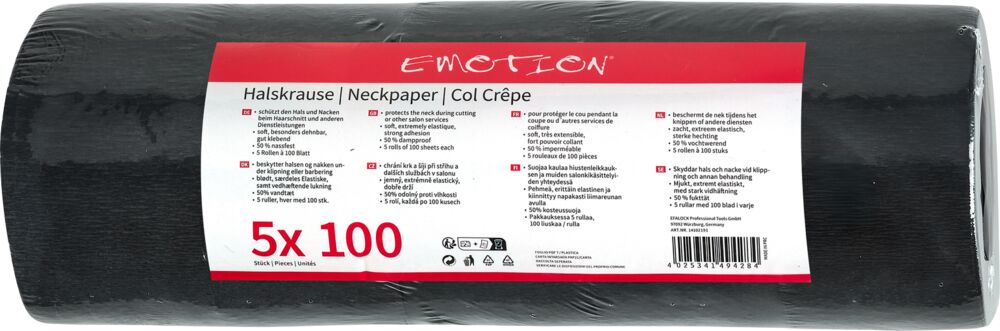 Emotion Halsschutzkrause schwarz 5-Rol.