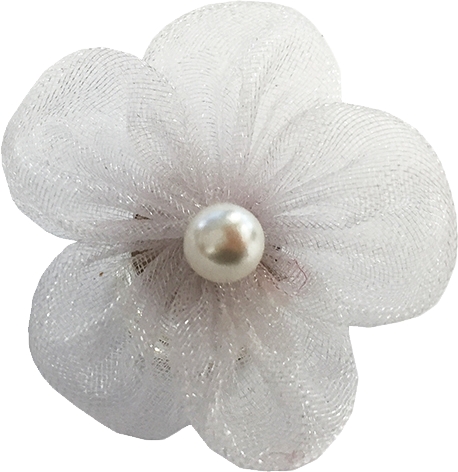 Haarspirale Tüllblüte Perle Haarspirale Tüllblüte Perle