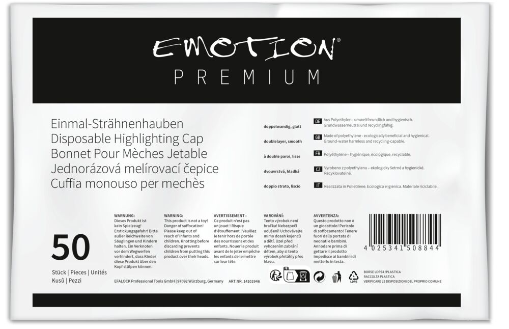 Efalock Einmal-Strähnenhauben Premiumqualität (ein- oder doppelwandig)
