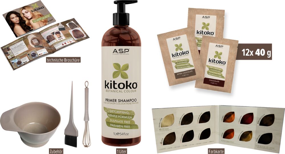 ASP Kitoko Botanical Colour: Pflanzenhaarfarbe Set 
