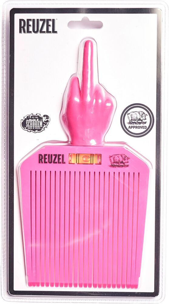 Reuzel Flat Top Comb (rosa Flattopper mit Wasserwaage)