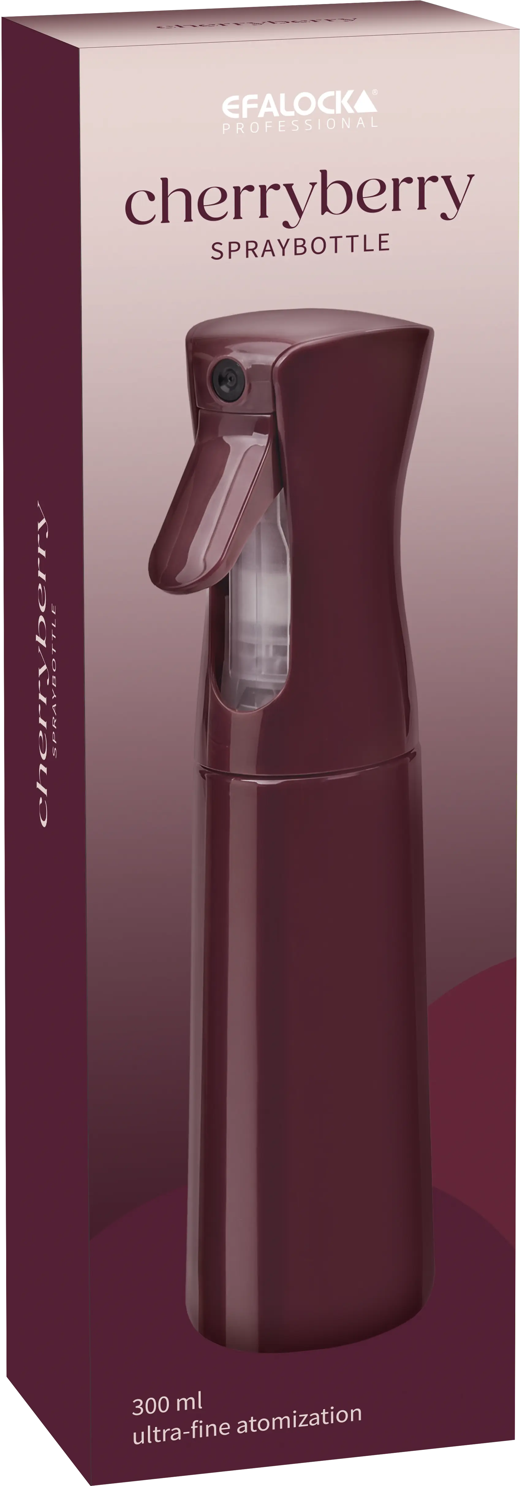 Burgunderrote Originalverpackung der EFALOCK Autumn Dream Sprühflasche Cherryberry