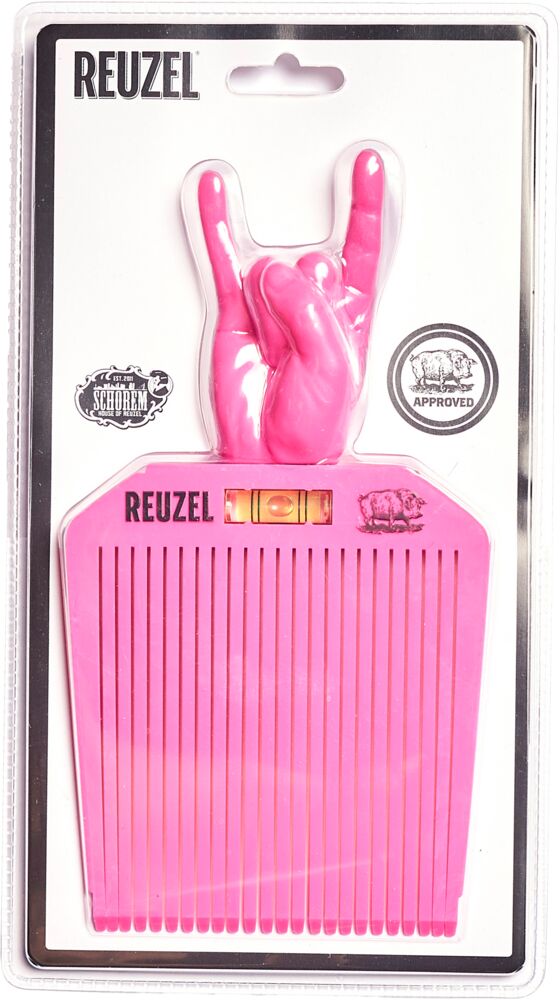 Reuzel Flat Top Comb (rosa Flattopper mit Wasserwaage)