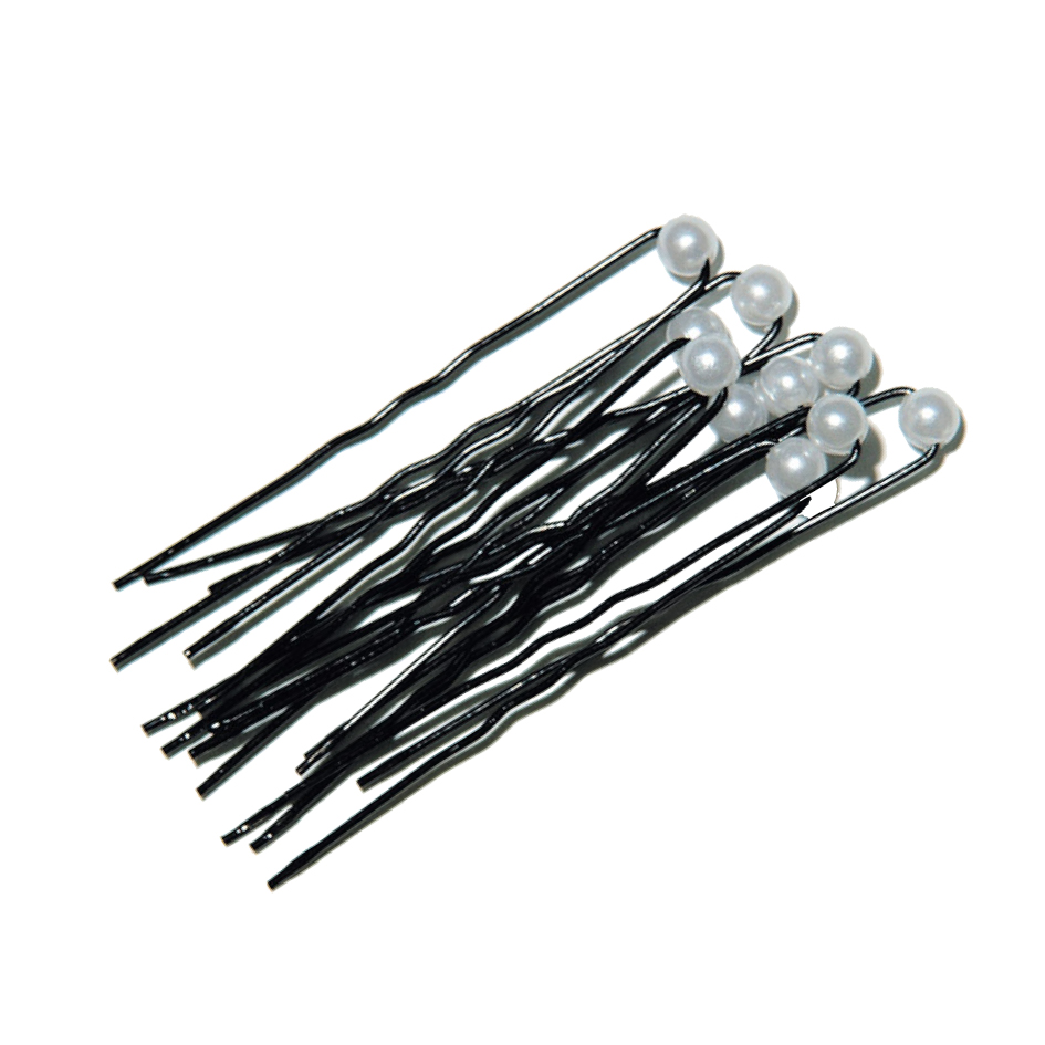 Haarnadel Perle Nadel schwarz Perle weiß Haarnadel Perle Nadel schwarz Perle weiß