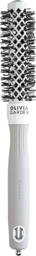 Olivia Garden Expert Blowout Shine Rundbürste weiß & grau