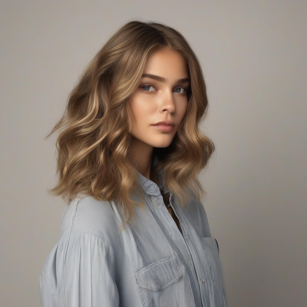 Modell mit "Bronde Hair"