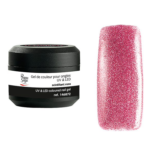 Farbiges UV & LED Gel mit Pailletten / Glitzer 5g