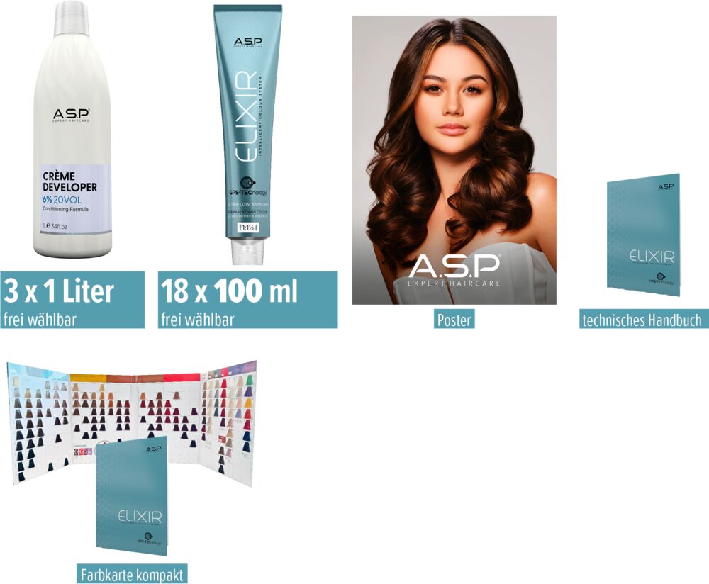 ASP Elixir Haarfarbe im Set
