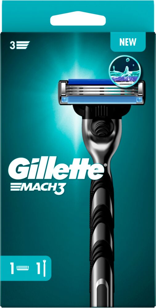 Gillette Mach 3 Rasierer inkl. 2 Klingen