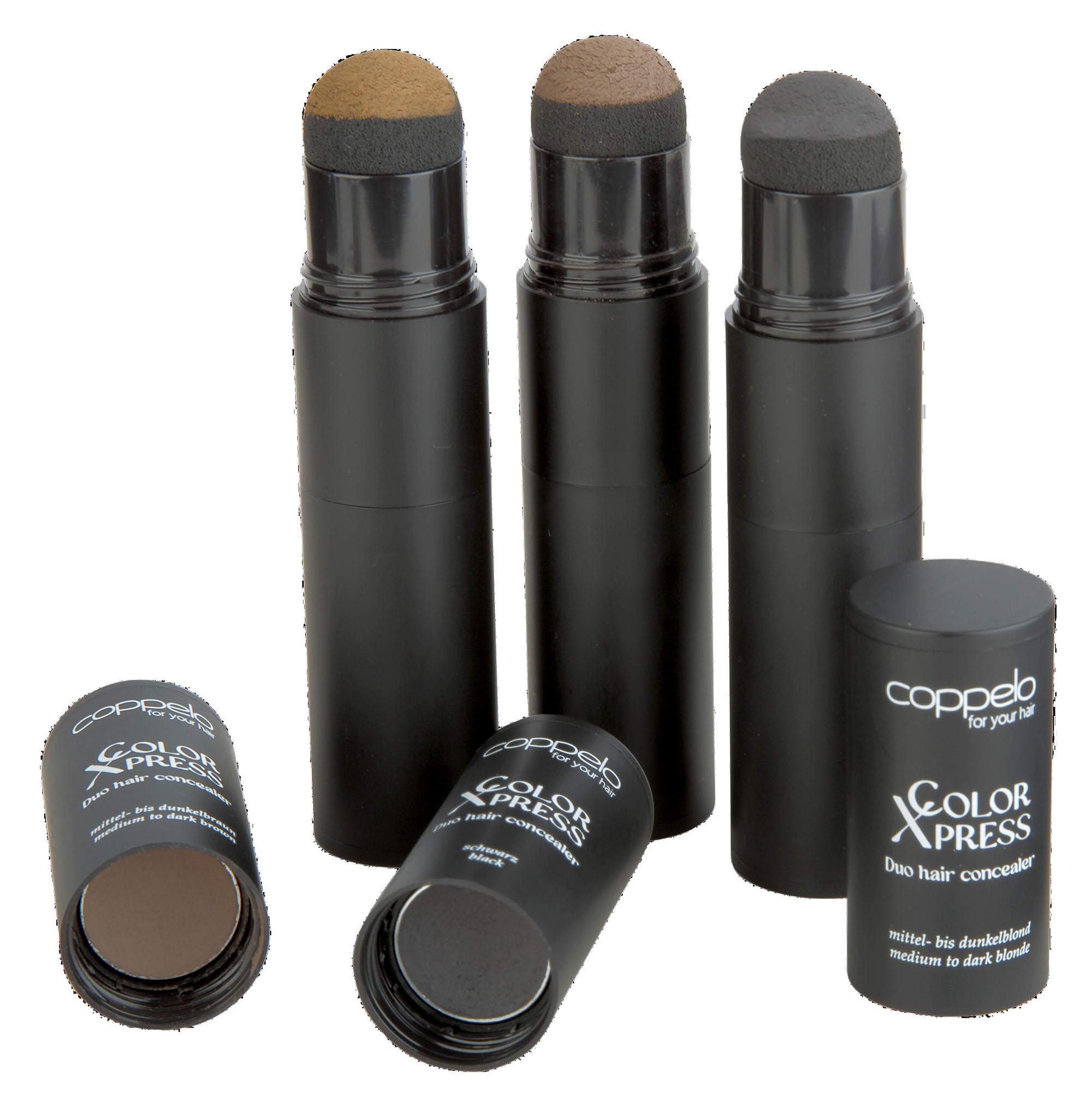 Coppelo ColorXPress Duo Hair Concealer 2 x 2,5g (wasserfestes Ansatzpuder)