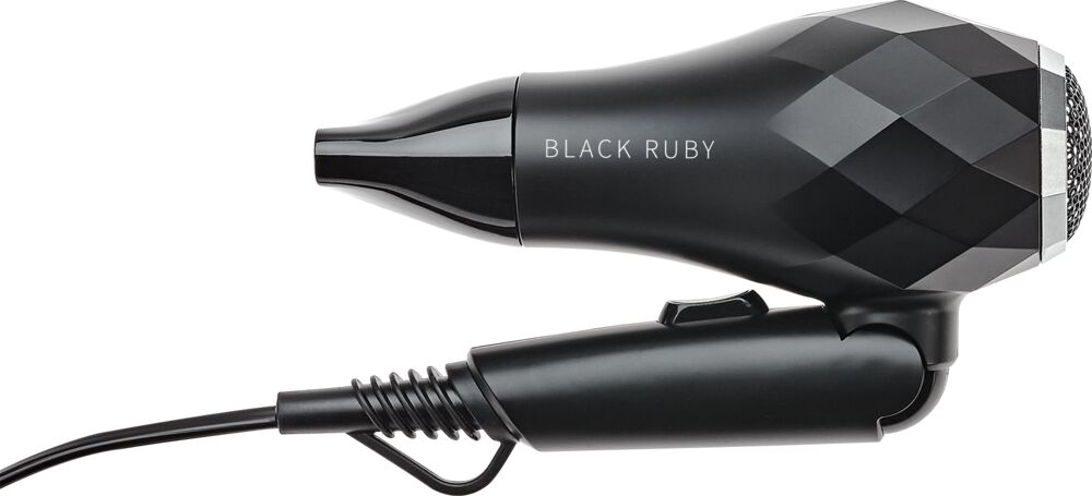 efalock-black-ruby-mini-haartrockner-schwarz-faltbar-zusammengefaltener-ansicht