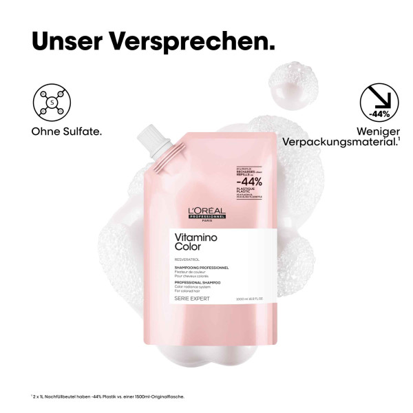 loreal-serie-expert-vitaminocolor-shampoo-rosa-nachfuellbeutel-1000ml-farbpflege-fuer-coloriertes-haar-mit-schaum-im-hintergrund