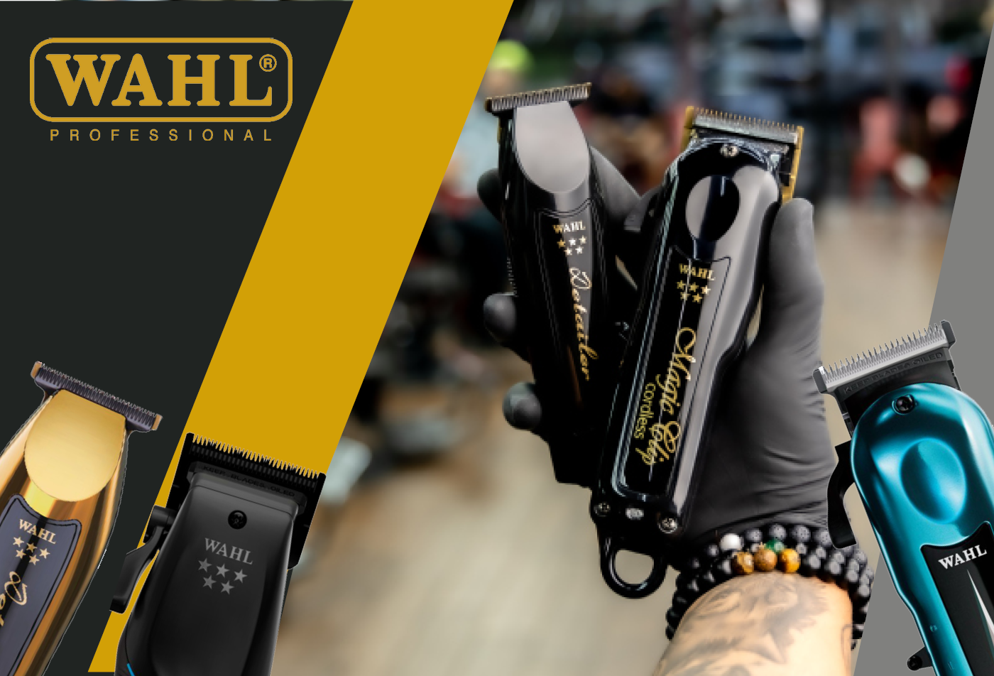 online-banner-wahl-haarschneidemaschinen-und-trimmer-in-schwarz-gold-und-blau-mobile-version