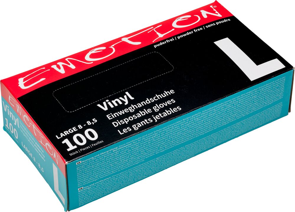 Vinyl-Handschuhe schwarz puderfrei