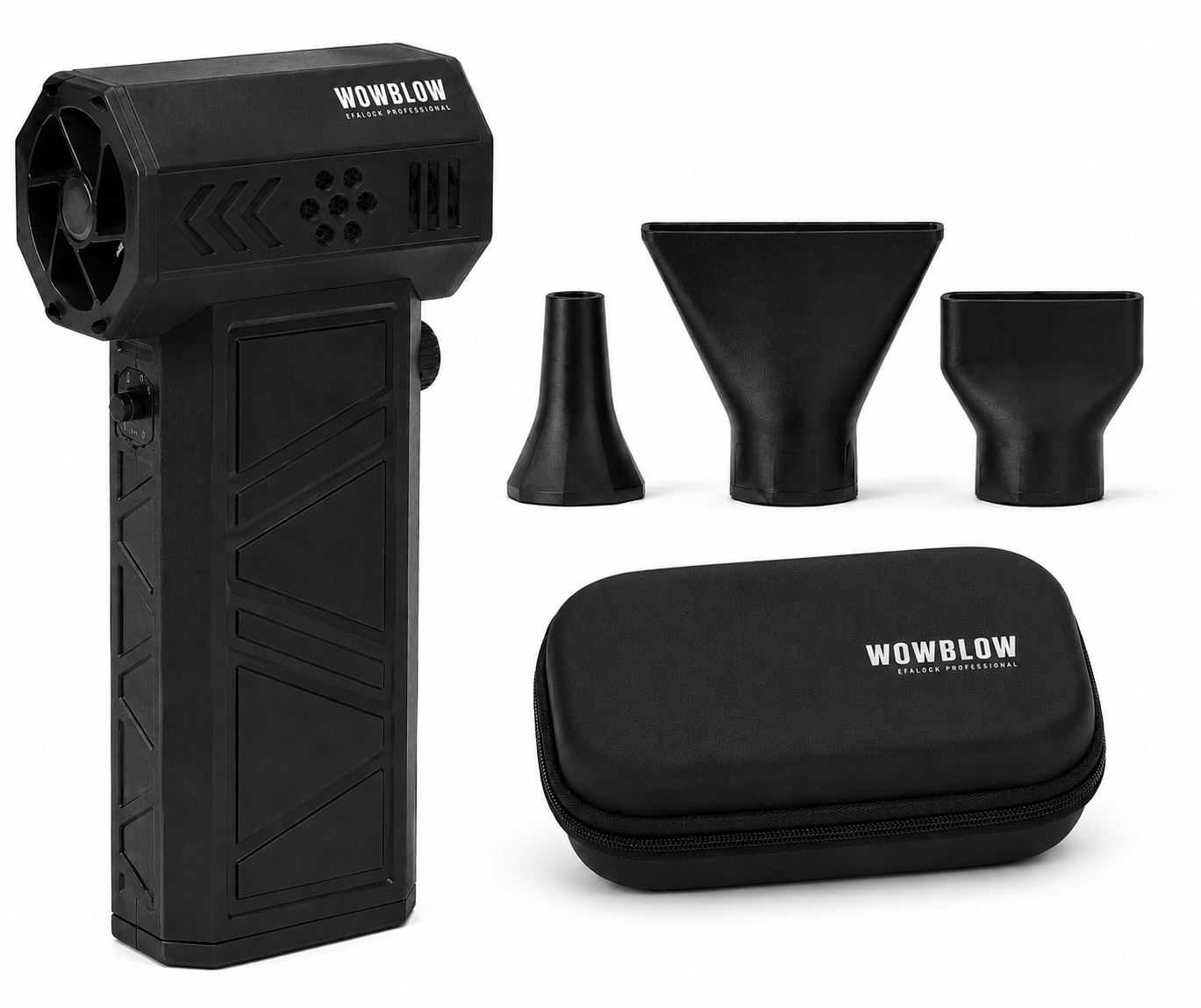 efalock-wowblow-mini-jet-kaltluftblaeser-mini-foehn-fuer-straehnentechniken-in-schwarz-inklusive-drei-aufsaetzen-und-einer-aufbewahrungstasche