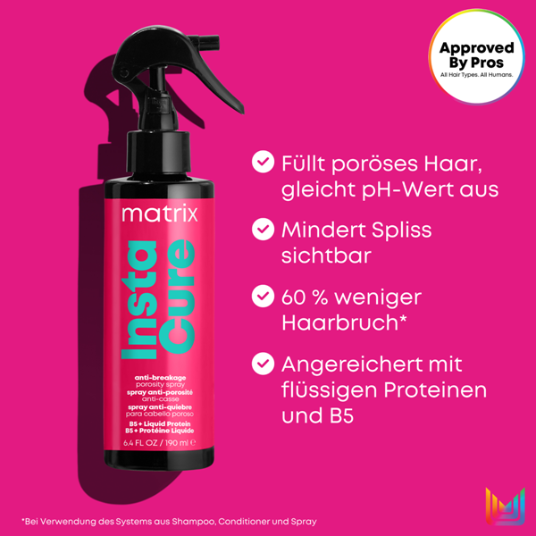 Matrix Insta Cure Leave-In Spray 200ml: Liquid Proteins
