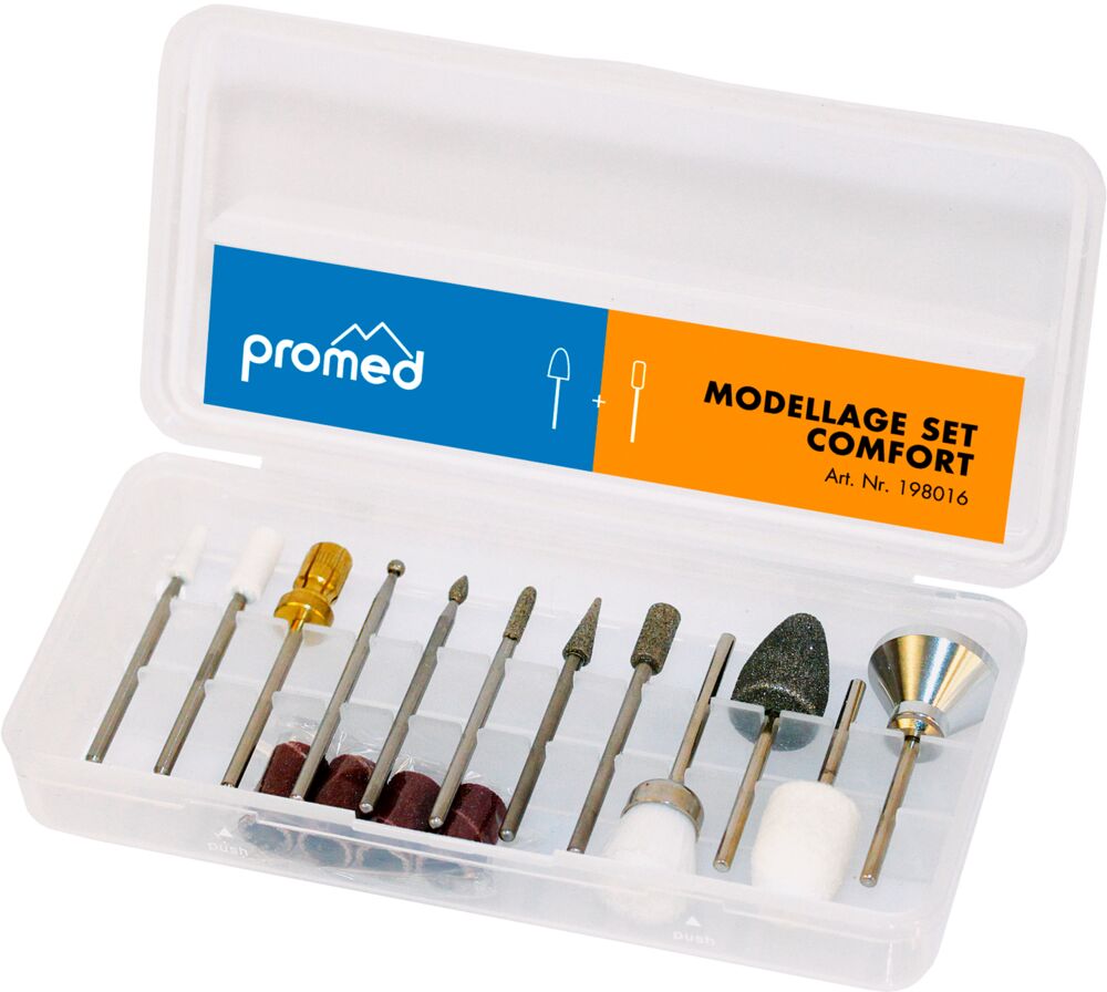 Promed-Comfort-Modellage-Set-mit-diversen-Fräsaufsätzen