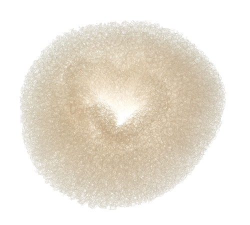 Knotenring Chignon 8cm