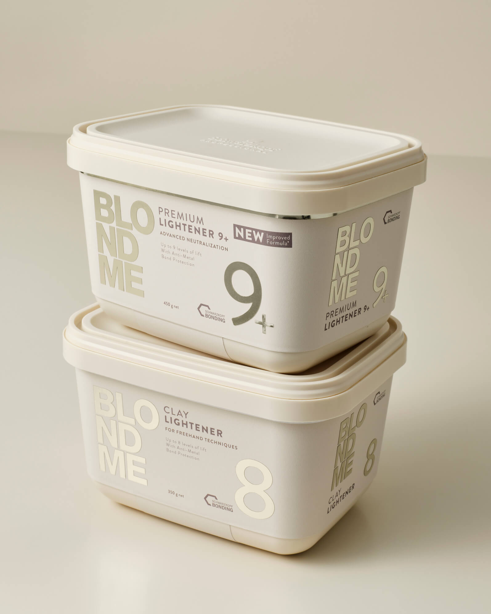 schwarzkopf-blondme-premium-lightener-9-plus-blondierpulver-9-stufen-aufhellung-450-g-beige-dose-auf-clay-lightener-8-blondiercream-8-stufen-aufhellung-350-g-beige-dose