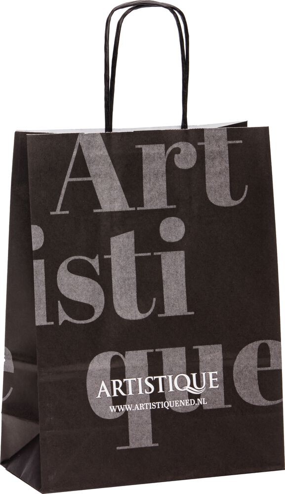 artistique papiertuete mit schriftzug 