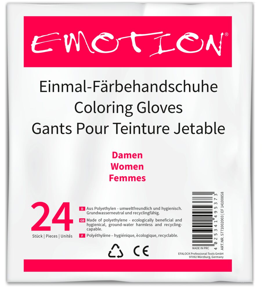 Efalock Einmal-Handschuhe aus PE - 24 Stück - Größe S