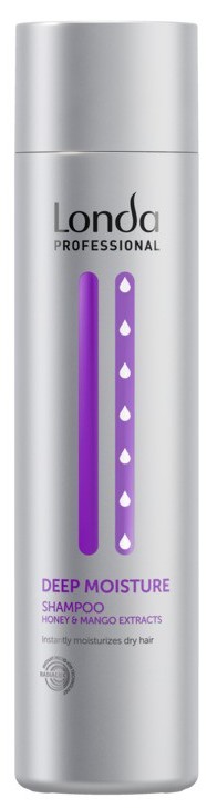 silberne-flasche-des-londa-professional-deep-moisture-shampoos-mit-lila-elementen–feuchtigkeitsspendendes-shampoo-fuer-trockenes-haar