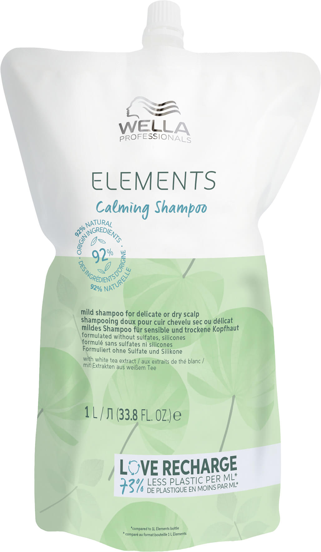 Wella Elements Calming Shampoo für empfindliche Kopfhaut (Natürliche Inhaltsstoffe)