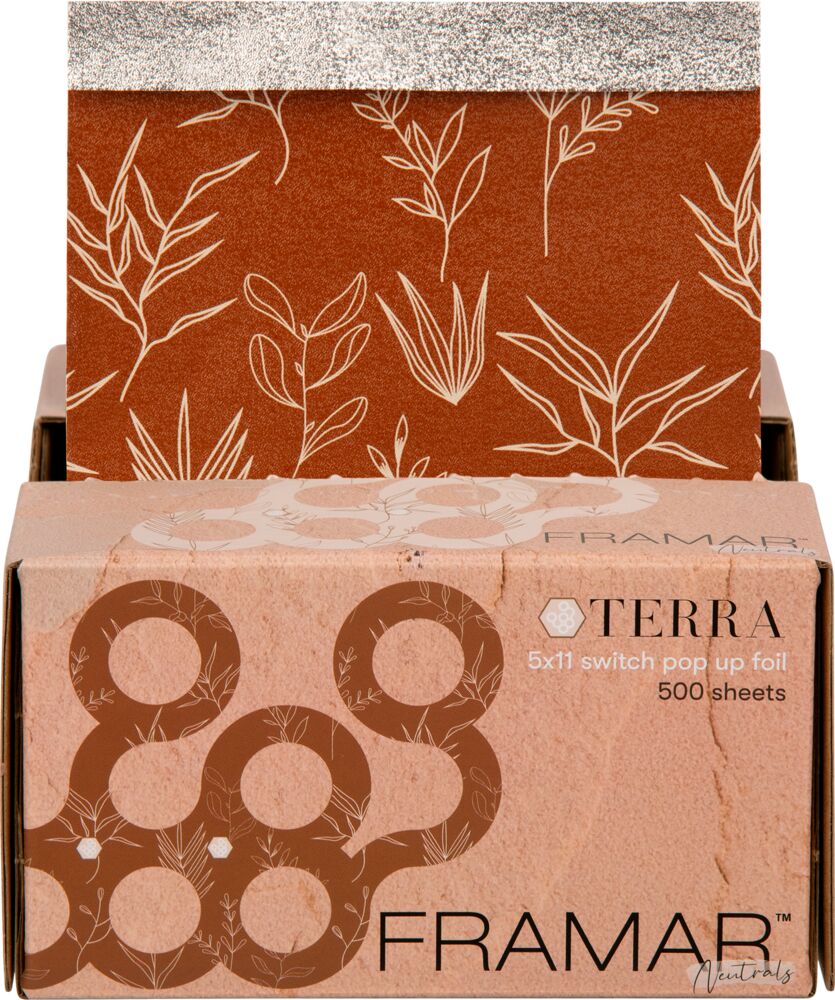 Framar Pop Up Foil Terra 500 Blätter (Strähnenfolie)