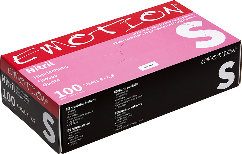 Efalock Emotion Nitril-Handschuhe pink 100 Stück
