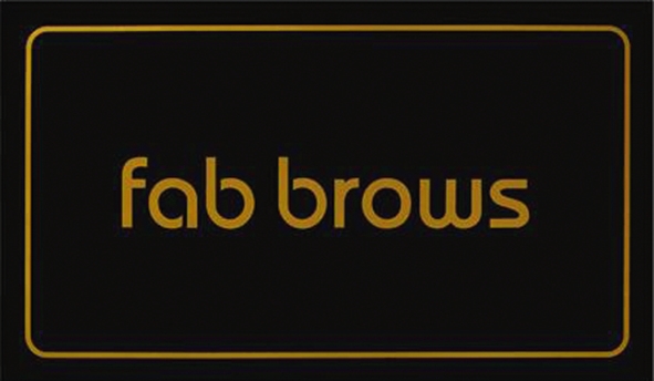 Fab Brows Window Sticker