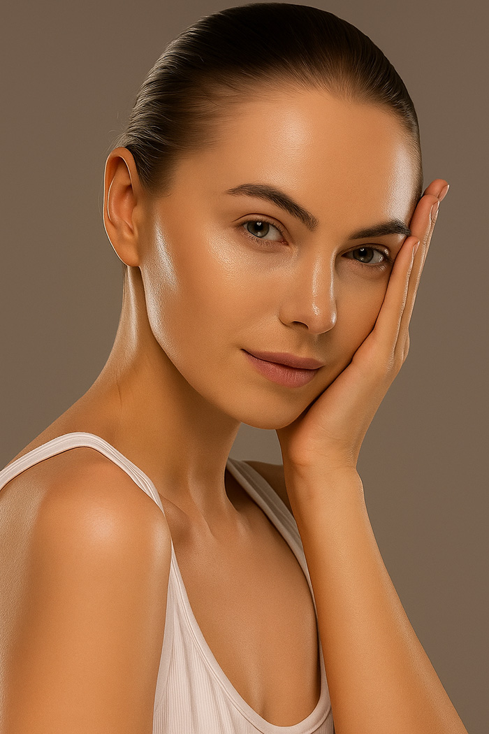 Anwendung am Model mit Peggy Sage Lotion