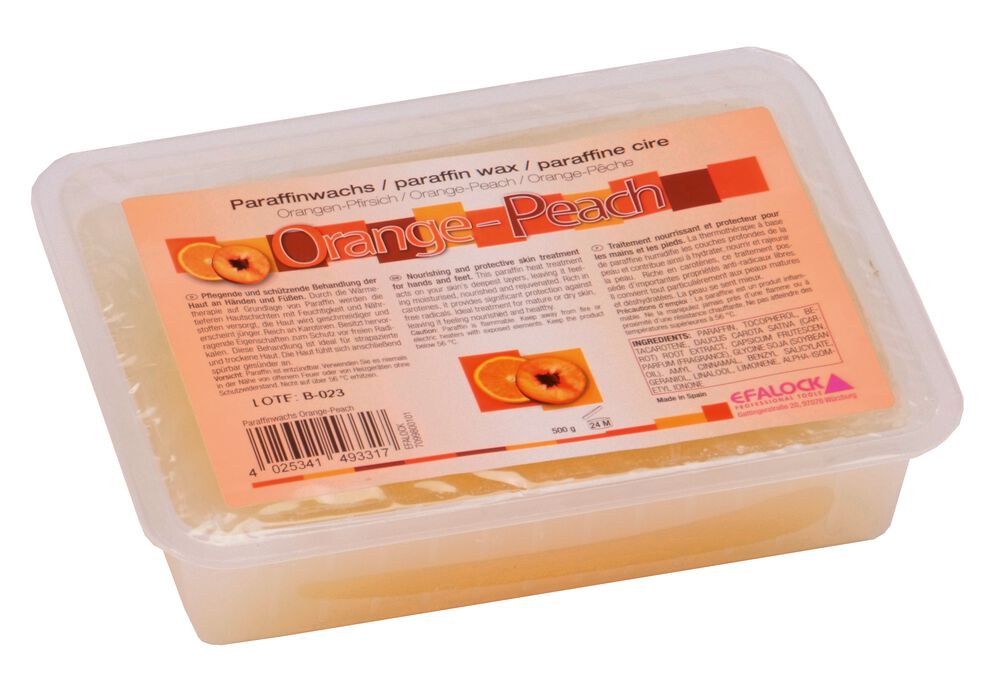 Paraffin Wachs 500g orange Peach 