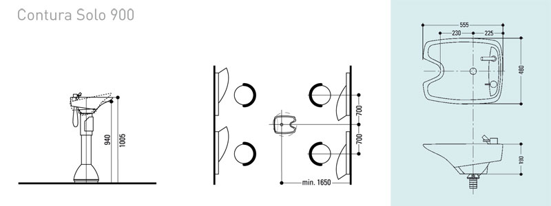 Jobst Waschsäule Contura Solo PLUS