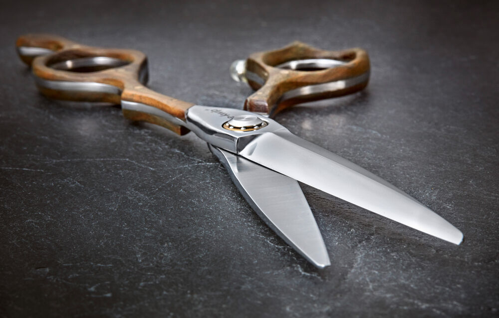 e-kwip Nature Friseurschere mit Holzgriff  e-kwip Nature Friseurschere mit Holzgriff