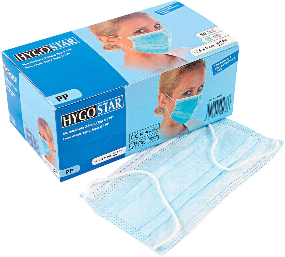 Mundschutz Vliesmaske 3-lagig 50 Stück Mundschutz Vliesmaske 3-lagig 50 Stück