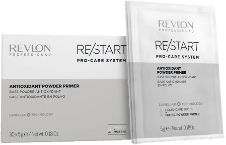 Revlon RE/START Pro-Care System Antioxidant Powder Primer Sachets 30x5g Haartransformation gegen freie Radikale)