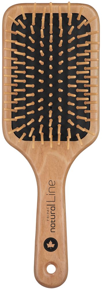 fripac-natural-line-ahornholzbuerste-mit-9-reihigen-rechteckigem-buerstenkopf-mit-flexiblem-Kissen-und-glatt-polierten-holzstiften