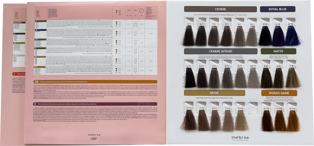 Inebrya Big Color Chart 118 Nuancen