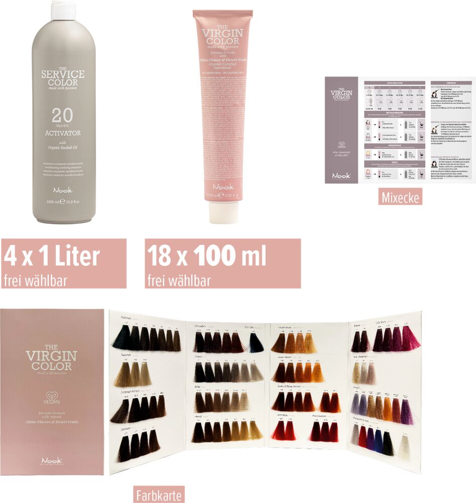 Nook The Virgin Color Haarfarbe ohne Ammoniak: Sets