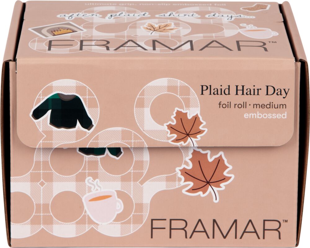 Framar Embossed Roll Plaid Hair Day 97M - Strähnenfolie